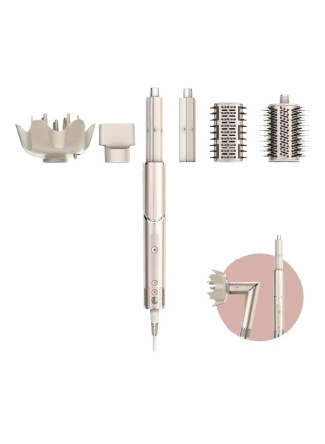 Shark نظام تصفيف وتجفيف الهواء FlexStyle، مجفف شعر قوي ومصفف متعدد مع مكواة تجعيد ذات لف تلقائي، موزع لتحديد التجعيد، فرشاة بيضاوية، وملحق مركز، حجر (حرير)، HD441SLME - Image 1